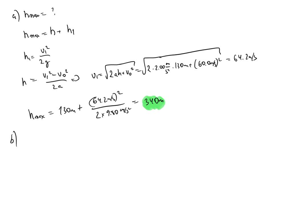 SOLVED A model rocket is launched straight upward with an initial
