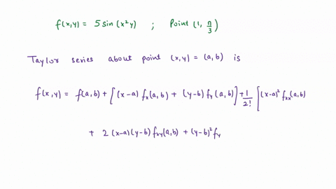 find-the-second-order-taylor-series-expansion-of-f-xy-ksinxzy-about-the-point-1-9-marks-81642