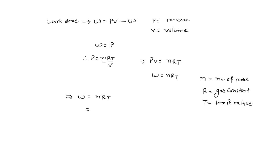 SOLVED Enter your answer in the provided box. Calculate the work done (in joules) when 33.1 g
