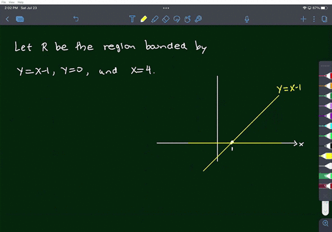 find-the-volume-v-of-the-solid-obtained-by-rotating-the-region-bounded-by-the-given-curves-about-the-specified-line-y-x-1-y-0-x-4-about-the-x-axis-55256