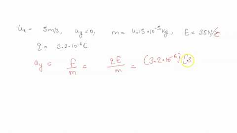 a-particle-with-a-charge-of-q320x10-6c-and-mass-of-m415x10-2g-moves-with-a-horizontal-speed-of-500ms-midway-between-two-horizontally-parallel-charged-plates-the-top-plate-is-negatively-charg-91625
