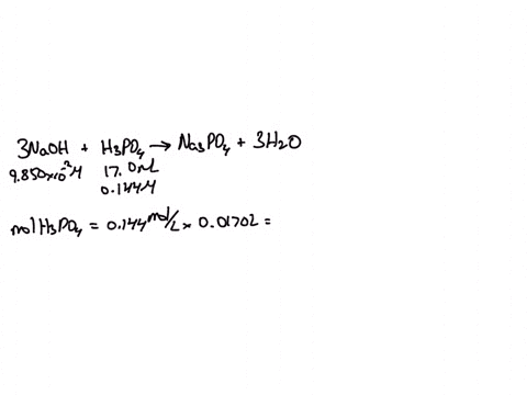 part-a-what-volume-millliters-0f-985010-2-m-sodium-hydroxide-solution-complete-titration-ofa-170-ml-sample-of-0144-m-required-t0-reach-the-phosphoric-acid-equivalence-point-in-the-express-yo-98544