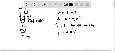 problem-4-at-the-instant-shown-point-p-on-the-cable-has-a-velocity-ve-12-ms-which-is-increasing-at-a-rate-of-p-6-ms-if-the-motor-m-operates-with-an-efficiency-085-and-the-mass-of-block-a-is-27098