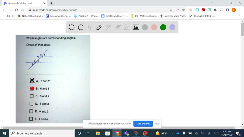 SOLVED "s)€ Calculate the and measures True of 'angles False and and
