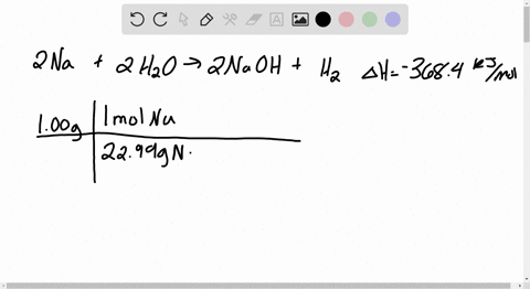 how-much-heat-is-evolved-or-absorbed-in-the-reaction-of-100-g-sodium-metal-with-water-is-the-reaction-endothermic-or-exothermic-explain-2-na-s-2-h2o-l-2-naoh-aq-h2-g-ho-3684-kj-77543