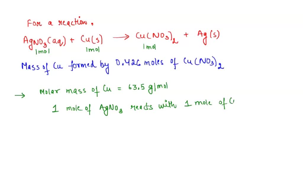 Solved For The Following Reaction Cu Aq Zn S Cu S Zn Aq What Is The Mole To