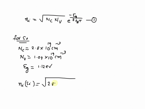 1-determine-the-temperature-at-which-the-intrinsic-carrier-concentration-is-i-si-and-ii-gaas-are-equal-to-the-room-temperature-300k-intrinsic-carrier-concentration-of-ge-1016-1015-ge-1014-10-65032