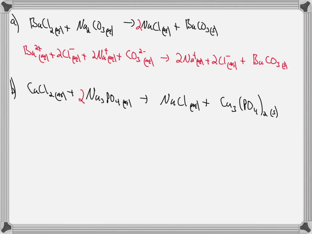 SOLVED: Write the balanced COMPLETE ionic equation for the reaction ...