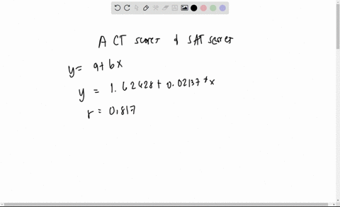 researchers-try-to-predict-students-sat-scores-from-their-act-american-college-testing-scores-the-regression-equation-to-be-estimated-in-this-research-is-y-a-b-x-in-which-y-is-the-sat-score-72264