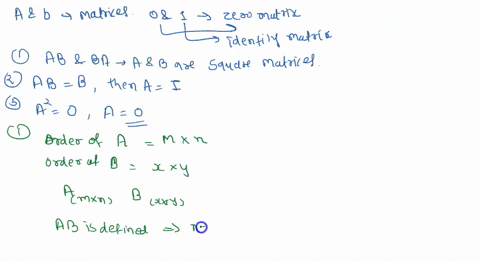 6-let-a-and-b-be-matrices-0-and-denote-a-zero-matrix-and-identity-matrix-respectively-which-of-the-following-statement-is-true-ifab-and-ba-are-defined-then-a-and-b-are-square-matrices-if-ab-91937