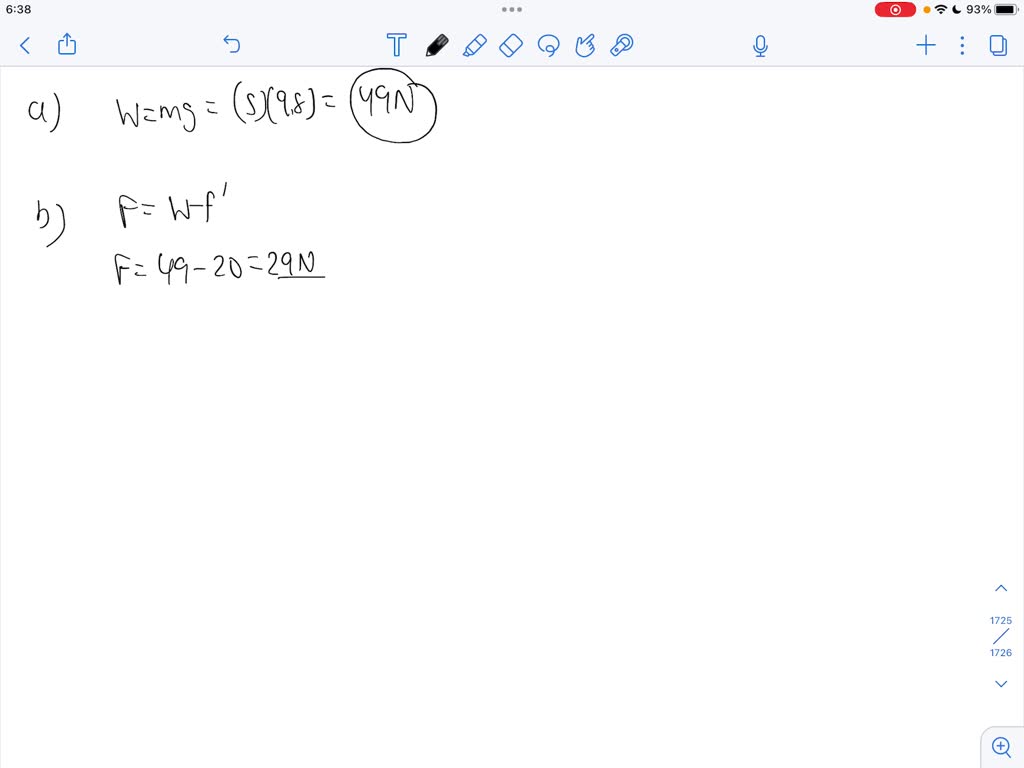 A 5.0 kg mass hanging from a spring scale is slowly lowered onto a