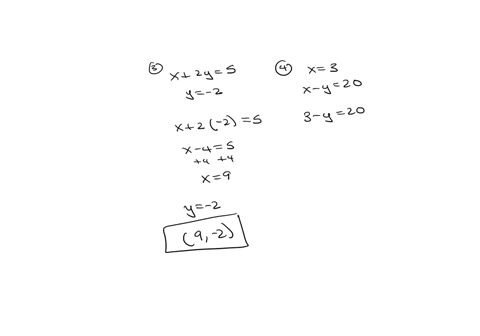 solve-the-following-systems-of-equations-by-using-the-substitution-method-please-show-the-work-andor-steps-leading-to-your-answers-3-2y-5-y-2-4-x-3-x-y-20-5-3x-y-20-x-2y-10-6-2x-3y-23-x-y-0-86824