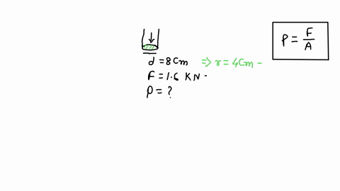 a-force-is-16-kn-is-applied-uniformly-on-piston-of-8-cm-diameter-determine-the-pressure-on-the-piston-85077
