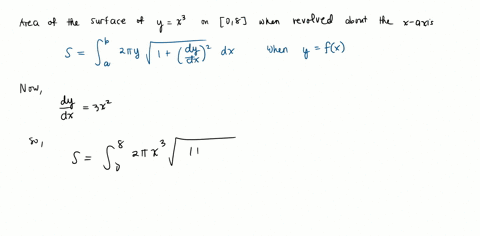 compute-the-surface-area-of-revolution-about-the-x-axis-over-the-interval-y-x-0-8-express-numbers-in-exact-form-use-symbolic-notation-and-fractions-where-needed-surface-area-51645
