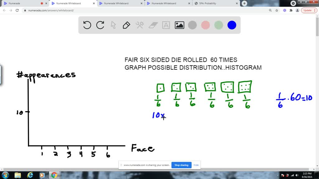 solved-die-rolls-imagine-rolling-a-fair-six-sided-die-60-times-draw