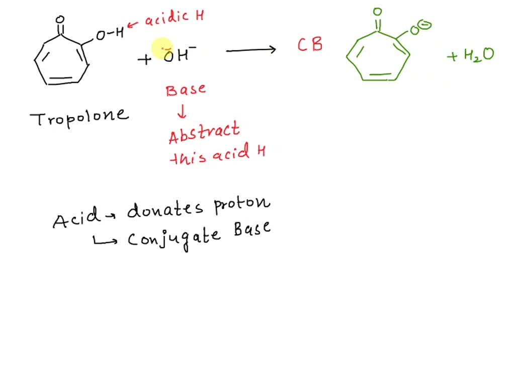 SOLVED "(0) In the AcidBase reaction shown below urite the structure