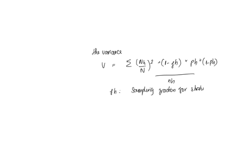 A stratified sample is being designed to estimate the prevalence p of a ...