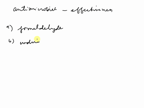 an-early-method-of-evaluating-the-effectiveness-of-an-antimicrobial-chemical-is-to-compare-its-effectiveness-to-that-of-group-of-answer-choices-formaldehyde-iodine-bleach-silver-nitrate-phen-51033