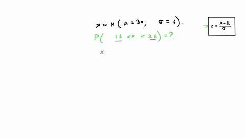 a-normal-population-has-mean-30-and-standard-deviation-6the-proportion-of-the-population-between-16-and-26-is-59383
