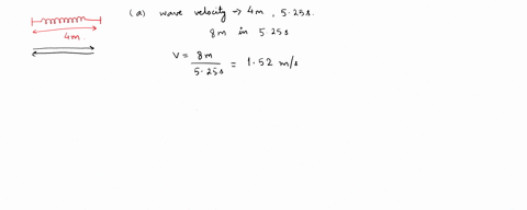 a-wave-traveling-on-a-slinky-that-is-stretched-to-4-m-takes-525-s-to-travel-the-length-of-the-slinky-and-back-again-a-what-is-the-speed-in-ms-of-the-wave-b-using-the-same-slinky-stretched-to-95397