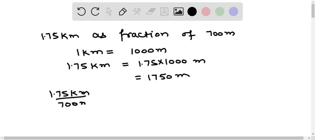 write 0.8 metres as a fraction in simplest form