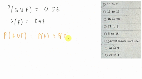 given-that-the-events-and-are-mutually-exclusive-and-peuf-056-and-pf-048-calculate-the-odds-against-0-18-to-13-to-15-16-to-23-23-to-2-5-to-18-correct-answer-is-nol-listed-23-to-29-to-11-00355