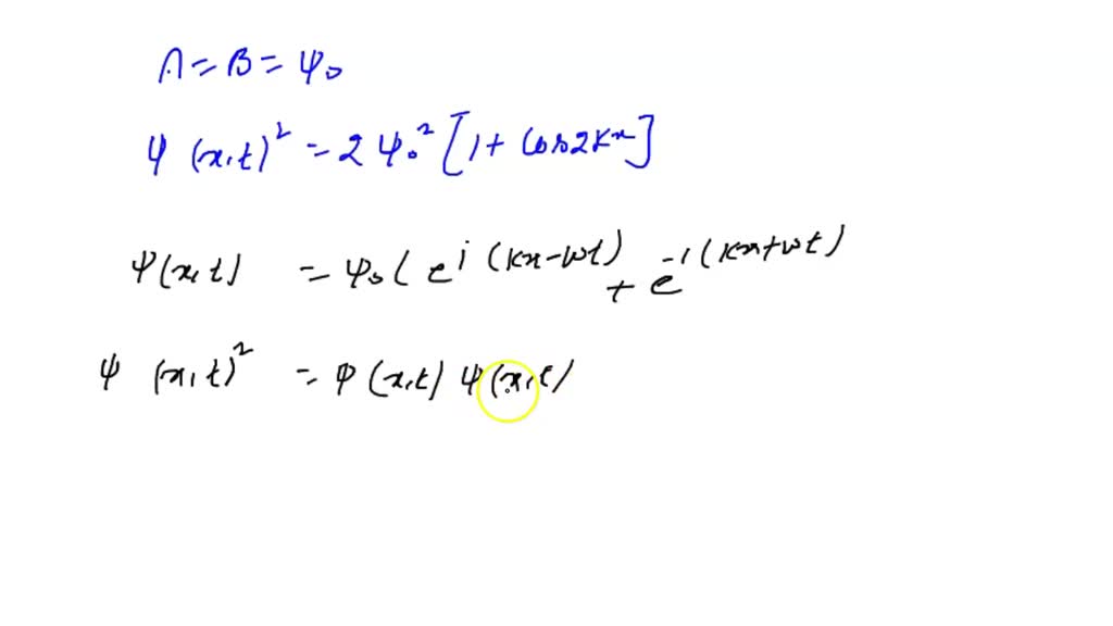 SOLVED: In Eq. 38-25 keep both terms, putting A=B=ψ0. The equation then ...