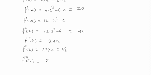 find-the-taylor-series-for-fx-centered-at-the-given-value-of-assume-that-has-power-series-expansion-do-not-show-that-rnx-0-fx-x4-3x2-1-2-2-2-5-20x-2-8x-_-22-21x-23-x-24-f2-2-5-20x-2-_-8x-_-2-73073