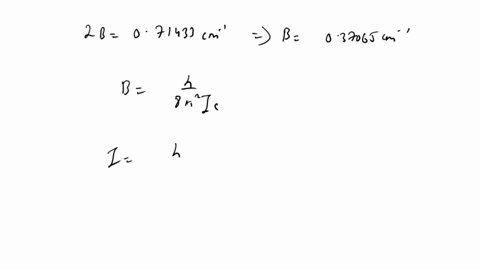 21-the-rotational-spectrum-of-79br19f-shows-a-series-of-equidistant-lines-spaced-071433-cm-i-apartcalculate-the-rotational-constant-band-hence-the-moment-of-inertia-and-bond-length-of-the-mo-00037