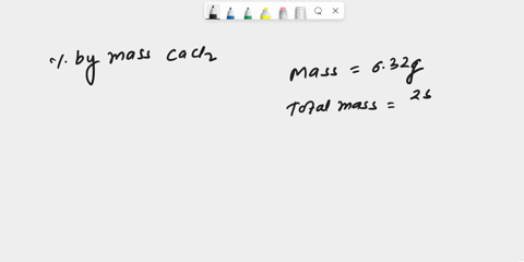 all-5-questions-exercises-1a-solution-is-created-by-adding-632-grams-of-calcium-chloride-to-waterif-the-final-mass-of-the-solution-is-251-gramswhat-is-the-percent-by-mass-of-calcium-chloride-81376