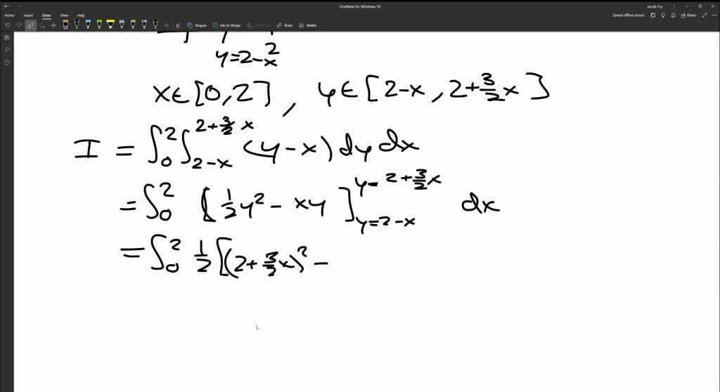 Solved Calculate The Iterated Integral ∬d Y X D A Where D Is The