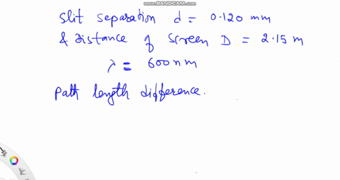 two-slits-separated-by-a-distance-of-d-0120-mm-are-located-at-a-distance-of-d-215-m-from-a-screen-the-screen-is-oriented-parallel-to-the-plane-of-the-slits-the-slits-are-illuminated-by-a-mon-55568