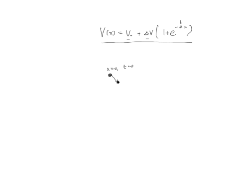 the-surface-velocity-of-a-river-is-measured-at-several-locations-x-and-can-be-reasonably-represented-by-v-v0-v1-eax-where-v0-v-and-a-are-constants-find-the-lagrangian-description-of-the-velocity-of-a-