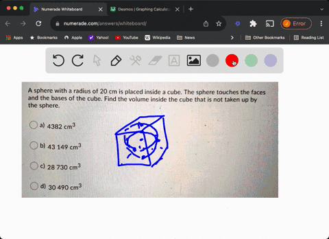 a-sphere-with-a-radius-of-20-cm-is-placed-inside-a-cube-the-sphere-touches-the-faces-and-the-bases-of-the-cube-find-the-volume-inside-the-cube-that-is-not-taken-up-by-the-sphere_-a-4382-cm-b-05096