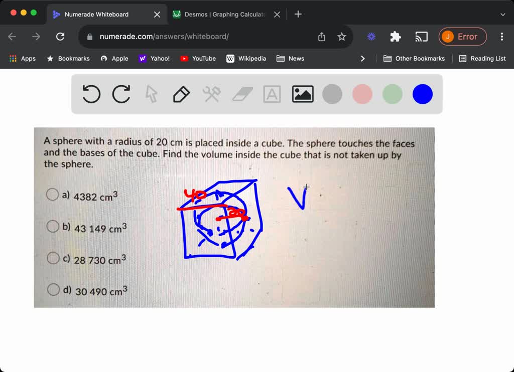 find the volume of sphere with radius 3 cm