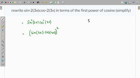 power reducing identities use the powerreducing formulas to rewrite sin ...