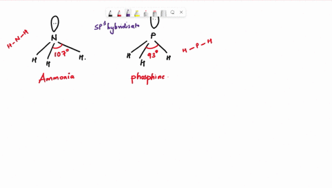 the-h-e-h-bond-angles-in-ammonia-nh3-and-phosphine-the-formal-name-is-phosphane-ph3-are-107-and-93-respectively-apparently-the-nitrogen-atom-in-ammonia-uses-nearly-fully-developed-sp3-hybrid-15416
