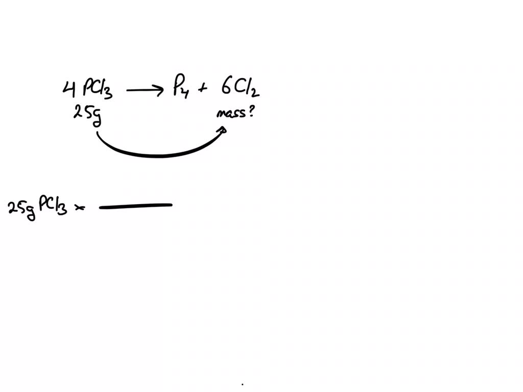 SOLVED Phosphorus trichloride, PCl3, to form elemental