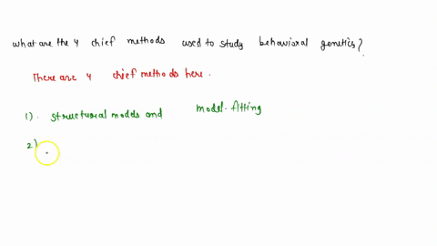 what-are-the-four-chief-methods-used-to-study-behavioral-genetics-50403