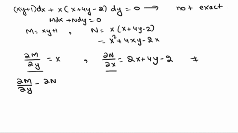 6find-the-integrating-factor-and-solve-de-point-xy-1-dx-x-x-4y-_-2-dy-0-inx-xy-2y-y-1-inx-zxy-2y-y-1-inx-xy-2y-y-_-1-inx-xy-2y-y-1-cx-7-linear-de-solve-the-ff-point-6-x-14-yr3-xy-x-3-yrtxc-y-90435
