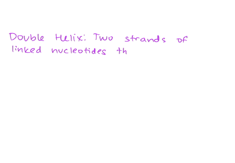 what-is-the-double-helix-when-referring-to-the-structure-of-dna-afour-strands-of-linked-nucleotides-that-are-bound-by-sugar-groups-b-two-strands-of-linked-nucleotides-that-fold-back-and-fort-13285