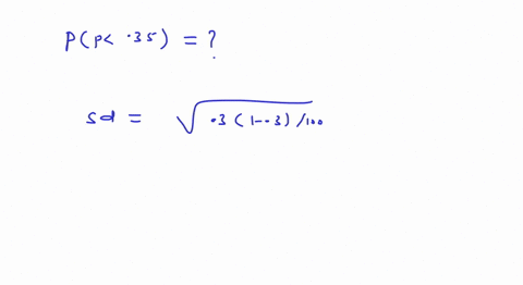 a-population-has-a-proportion-equal-to-030-calculate-the-following-probabilities-with-n-100-find-035-23331