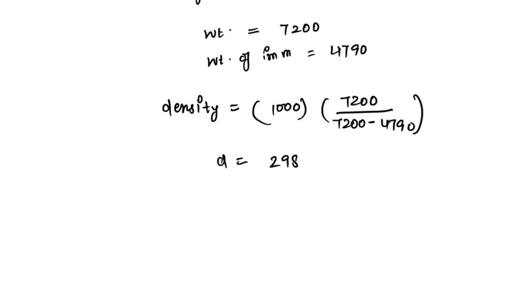 solved-the-volume-and-the-average-density-of-an-irregularly-shaped