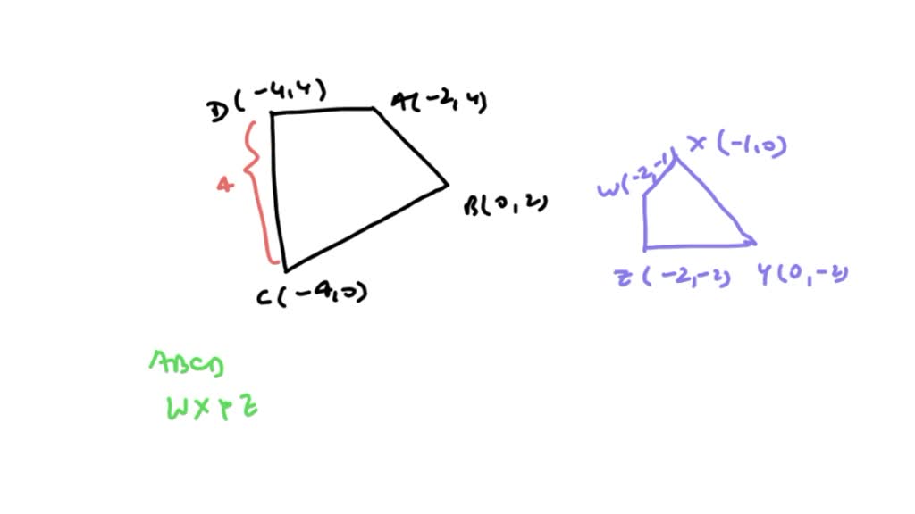 SOLVED: A Similarity Transformation That Maps Quadrilateral ABCD To ...