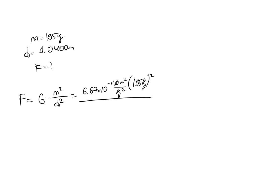 SOLVED The mass of each lead ball in Cavendish’s experiment was 195 kg