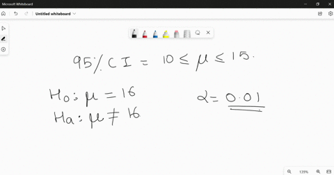 we-have-created-a-95-confidence-interval-for-with-the-result-10-15-a-what-decision-will-we-make-if-we-test-h0-16-versus-h1-16-at-001-justify-your-answer-a-reject-h0-in-favor-of-h1-b-accept-h-55646
