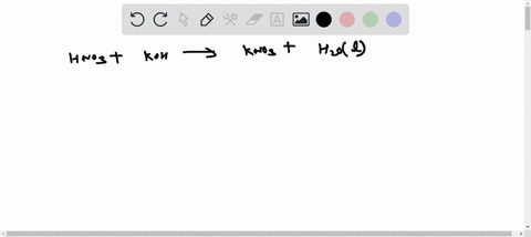 write-the-balanced-net-ionic-equation-for-the-reaction-that-occurs-when-nitric-acid-and-potassium-hydroxide-are-combined-use-h3o-instead-of-h-this-reaction-is-classified-asfill-in-the-blank-52494