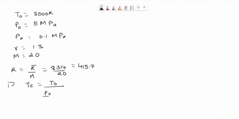 please-show-all-equations-and-steps-a-rocket-engine-is-shown-in-figure-2-the-temperature-and-pressure-in-the-combustion-chamber-are-to-3000-k-and-po-5-m-pa-the-ambient-pressure-is-pa-01-mpa-11571