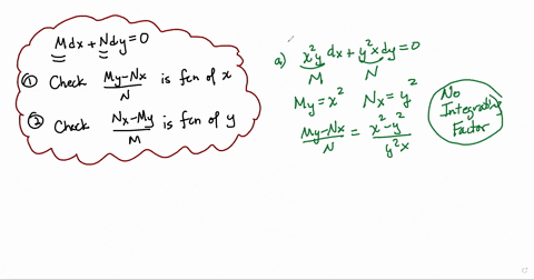 which-of-the-following-differential-equations-can-be-made-exact-by-using-an-appropriate-integrating-factor-0-xydx-yxdy-0-4y3xdx-2xydy0-0-by-axzdx-sxydy-0-y2dx-xdy-0-4xydx-6y-9x2dy-0-97902
