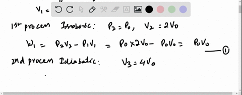 a-certain-ideal-gas-has-molar-heat-capacity-at-constant-volume-c-v-a-sample-of-this-gas-initially-occupies-a-volume-v-o-at-pressure-p-o-and-absolute-temperature-t-o-the-gas-expands-isobarically-to-a-2